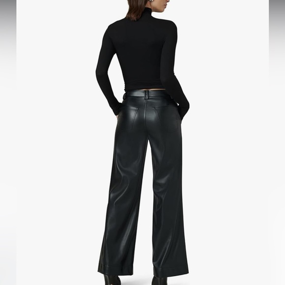 Joe's Jeans Black Wide-Leg Pants - Picture 6 of 16